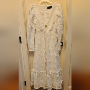 ASOS White Lace Maxi Dress